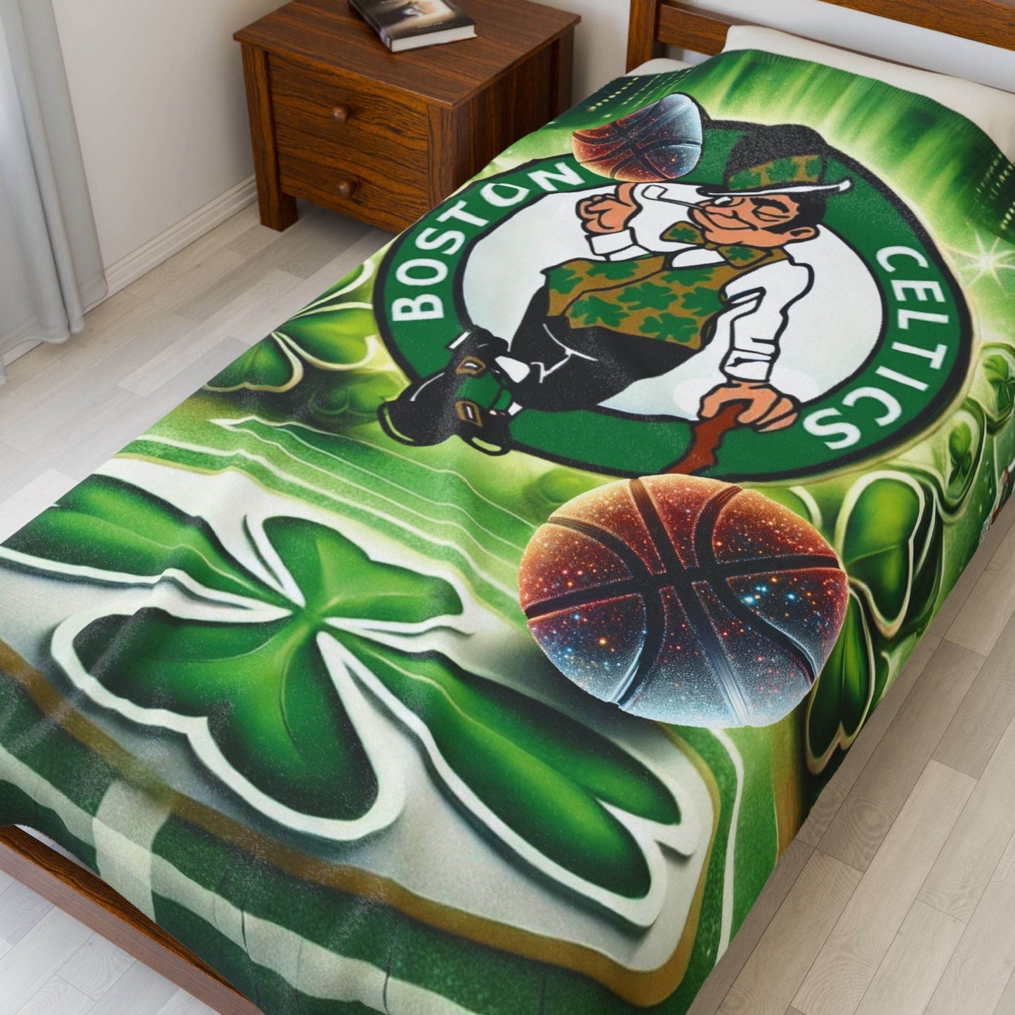 Plush Blanket (NBA Boston Celtics ) - Comfort Zone Edit