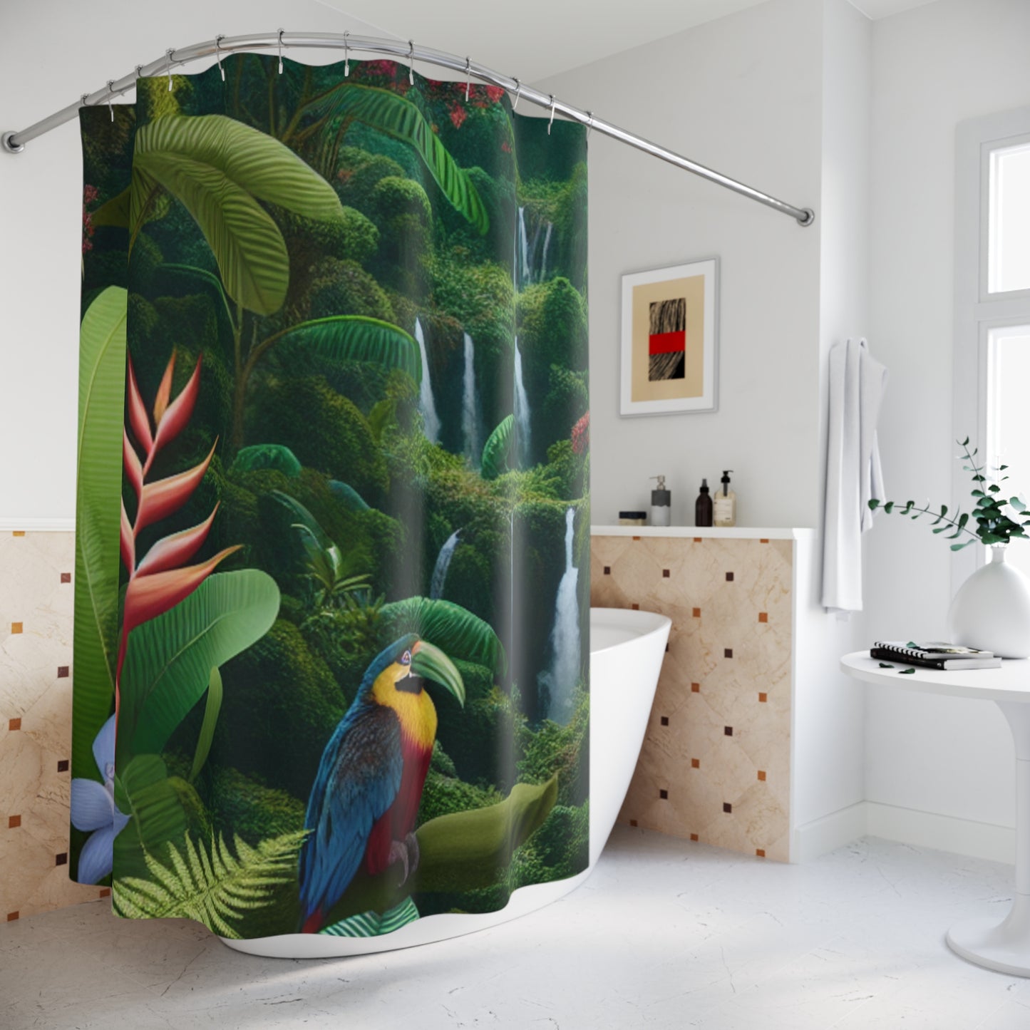 Floral Print Shower Curtain - Fresh Bathroom Style | Comfort Zone Edit