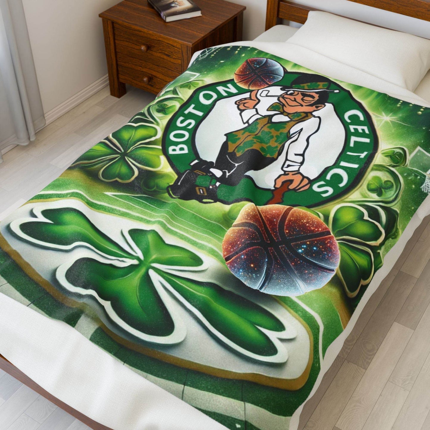 Plush Blanket (NBA Boston Celtics ) - Comfort Zone Edit