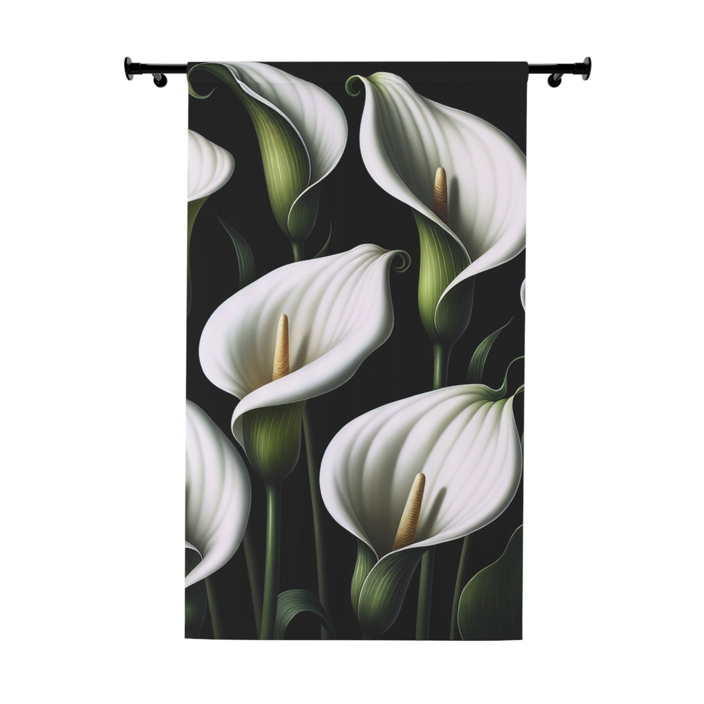 Floral Print -Window Curtains (1 Piece)