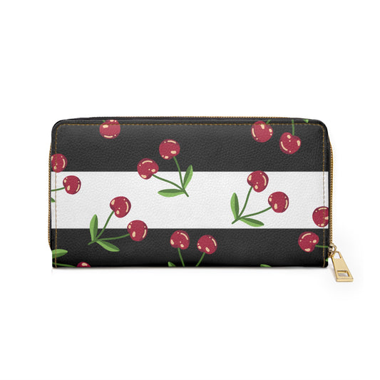 Zipper Wallet - Cherry Drop Custom Zipper Wallet